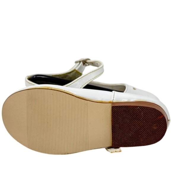 Granton Girls White Patent Mary Jane Shoes Size 6 - Picture 6 of 6
